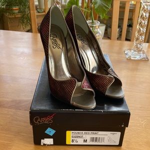 Carlos Red Print shoes